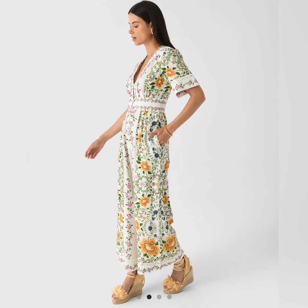 NWT FARM RIO Folk Floral Jumpsuit